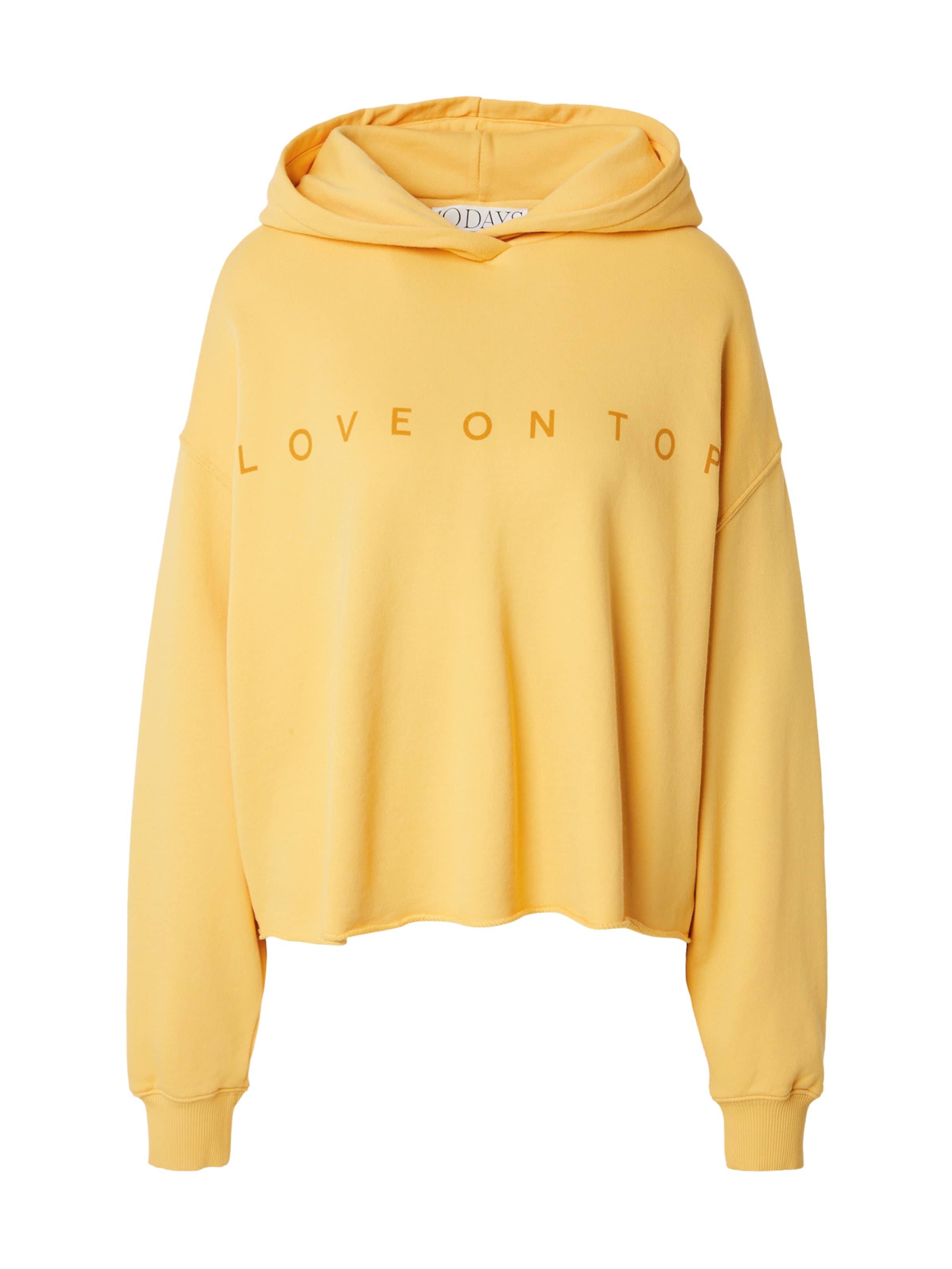 10Days Sweatshirt 'Statement Love' in Orange: front