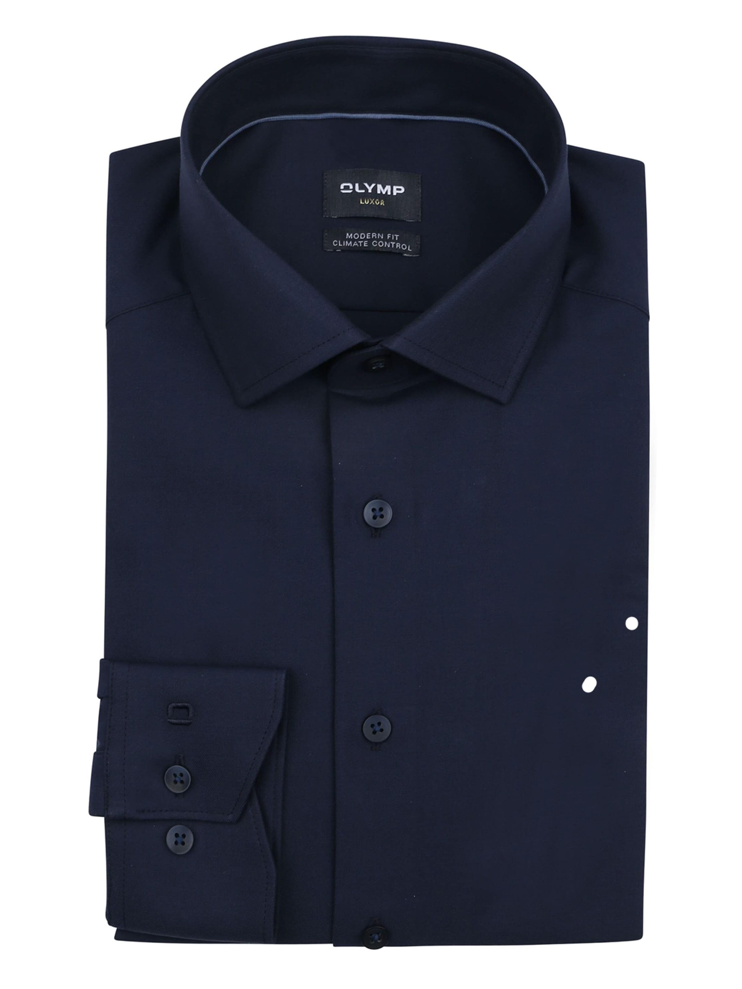 OLYMP Regular fit Button Up Shirt 'Luxor 24/Seven' in Blue