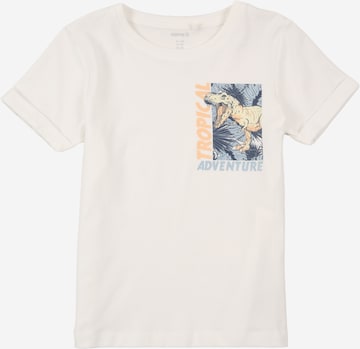 Tricou 'NMMVUX' de la NAME IT pe alb: față