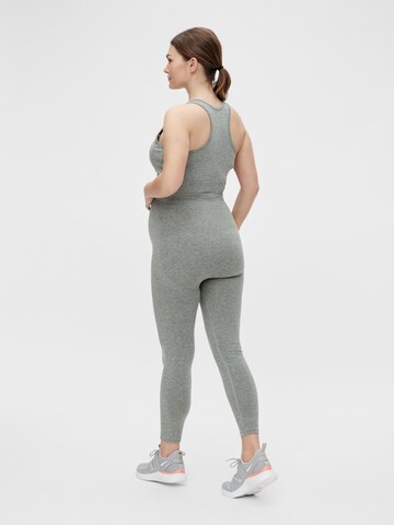 MAMALICIOUS Skinny Leggings 'SPACE' in Grau