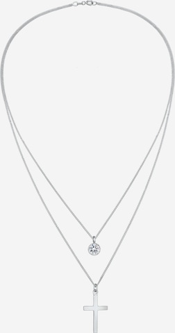 ELLI Necklace 'Layer Kreuz' in Silver: front