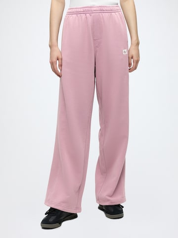 Calvin Klein Jeans Wide leg Παντελόνι σε ροζ: μπροστά