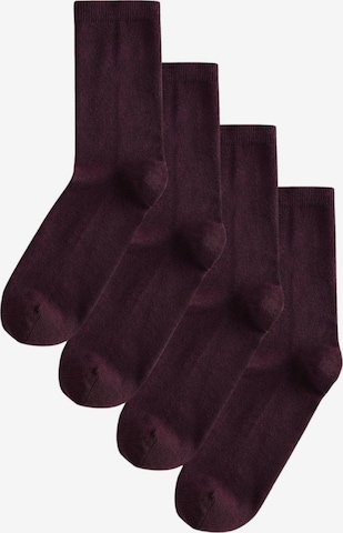 Next - Calcetines en rojo: frente