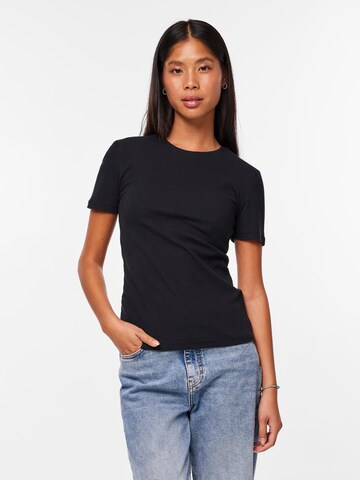 PIECES Shirt 'RUKA' in Black: front