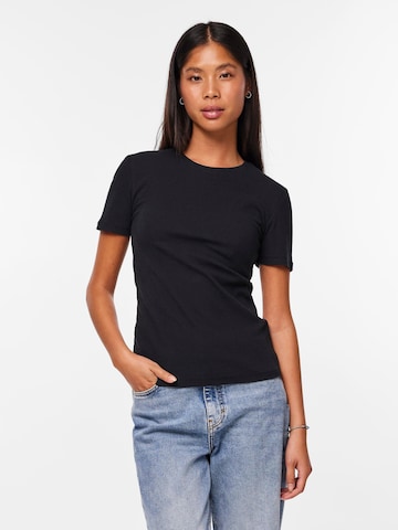 PIECES Shirt 'RUKA' in Black: front