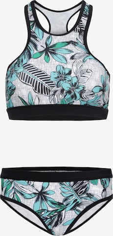 La V Bikini 'Basic' in Blue: front