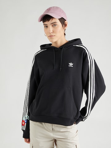 Bluză de molton de la ADIDAS ORIGINALS pe negru: față