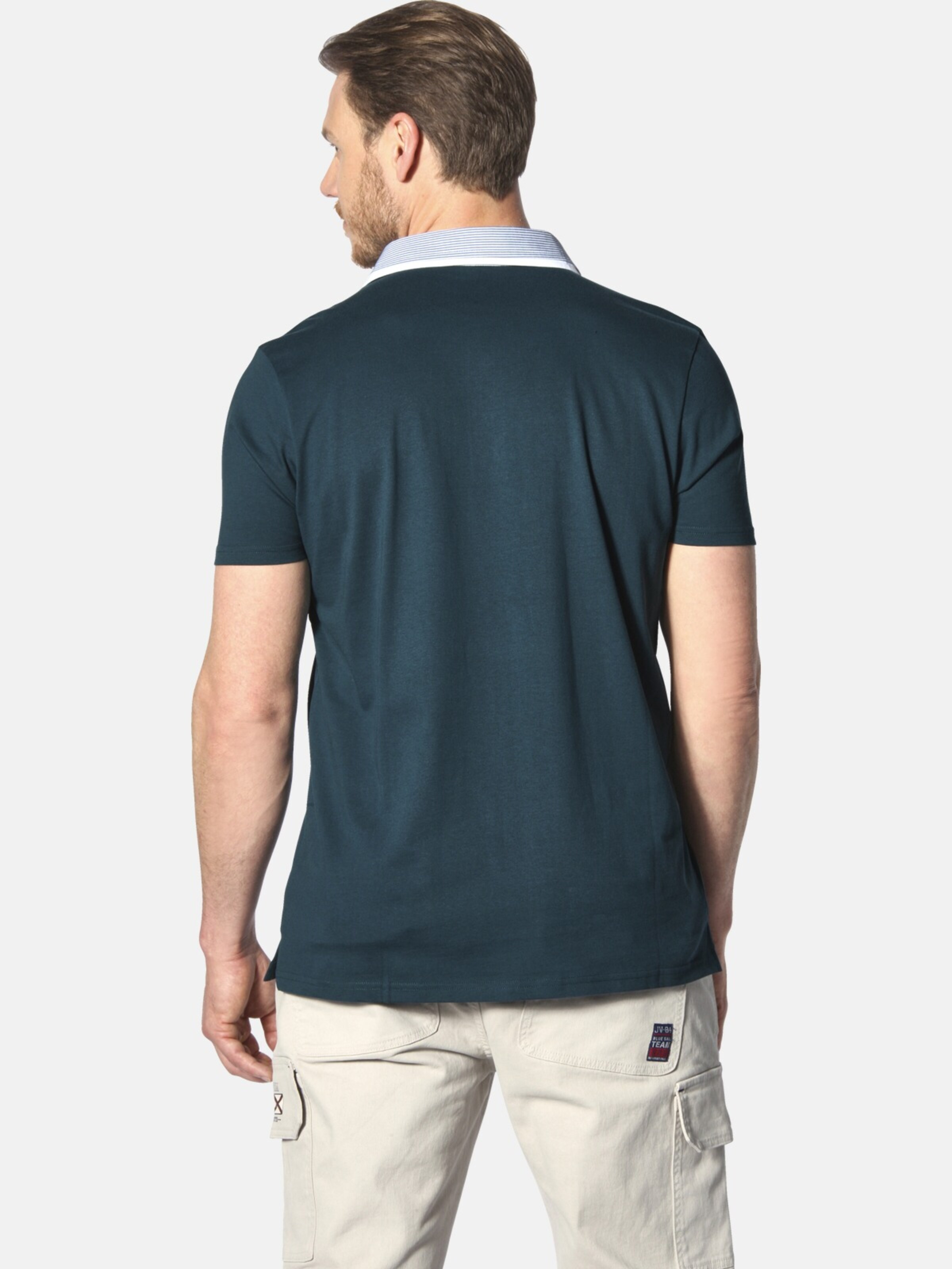 Jan Vanderstorm Poloshirt ' Danhy ' in Grün