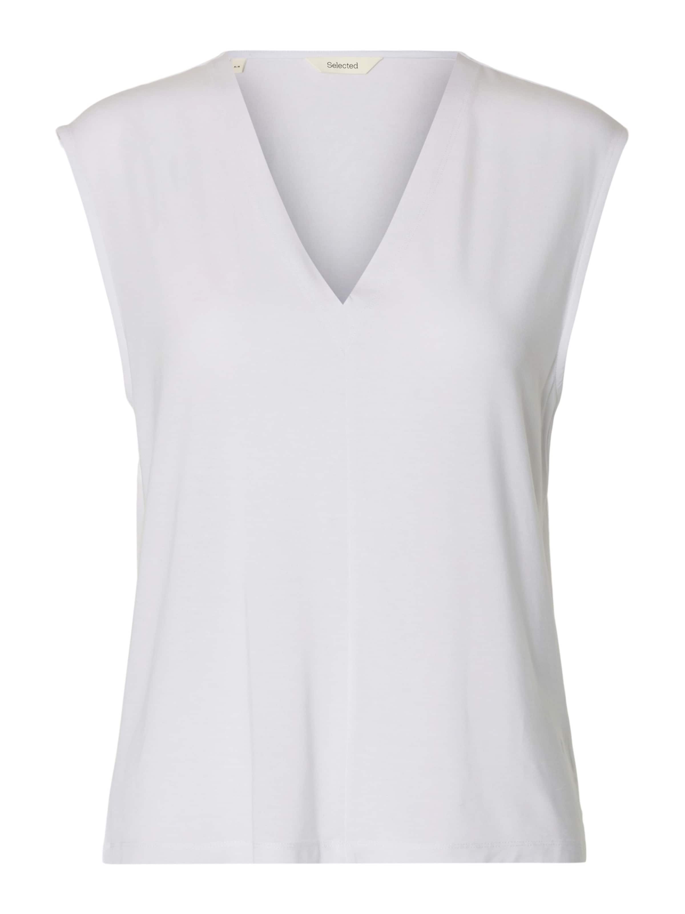 SELECTED Top 'SLFBerta Bellis' | bela barva: sprednja stran