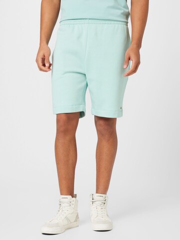 LACOSTE Regular Trousers in Green: front