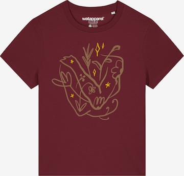 T-shirt 'Self love' Watapparel en rouge : devant