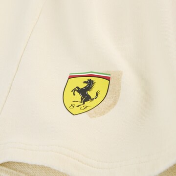 PUMA Loose fit Workout Pants 'Scuderia Ferrari Desert Sun' in White