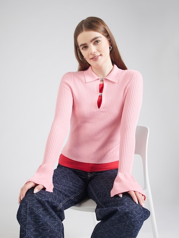 Pullover 'Sharro' di HUGO in rosa: frontale