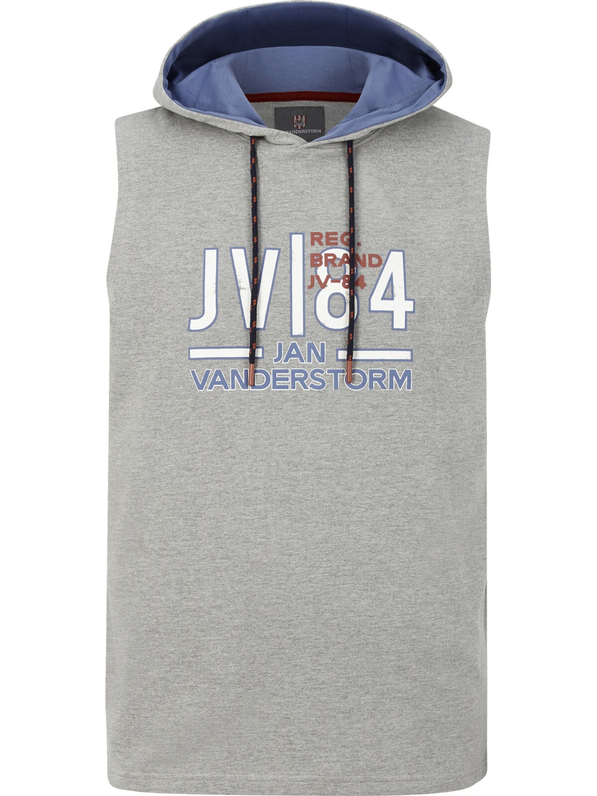 Jan Vanderstorm Sweatshirt 'Lewi' in Grau: Vorderseite