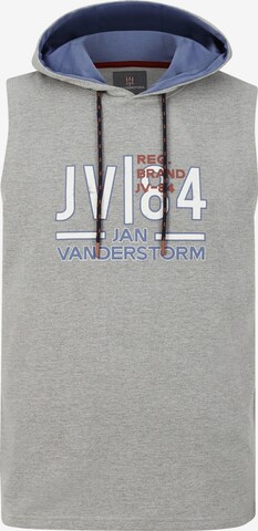 Jan Vanderstorm Sweatshirt 'Lewi' in Grijs: voorkant