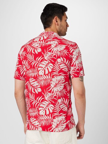 Key Largo Regular fit Button Up Shirt 'HAVANNA' in Red