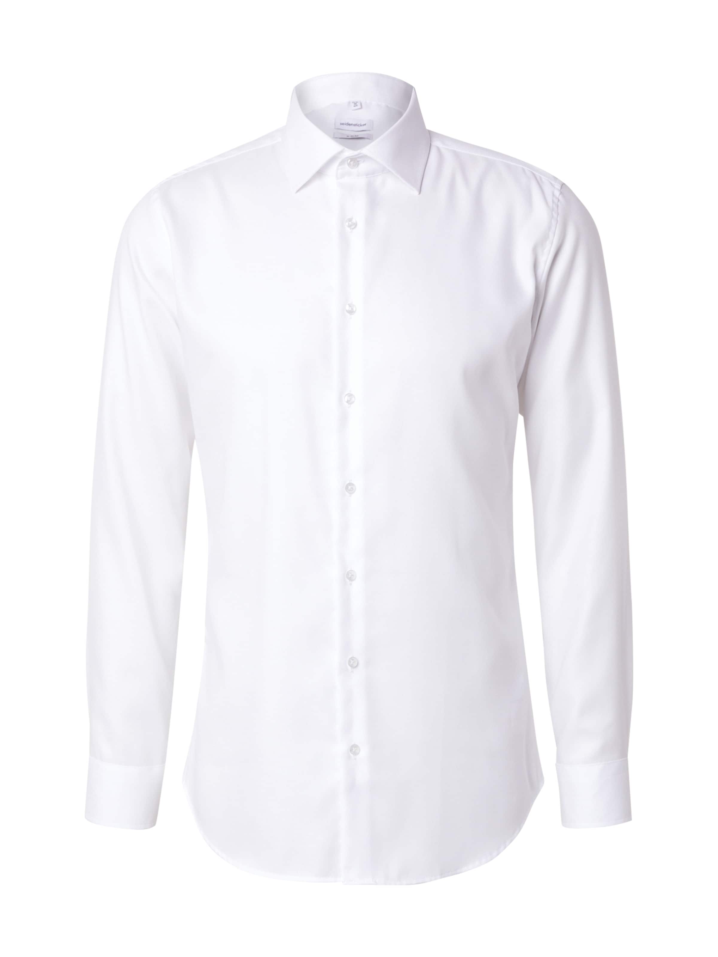 Slim fit Cămaşă business de la SEIDENSTICKER pe alb: față