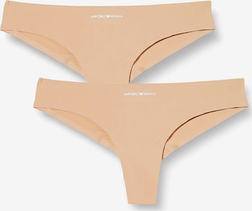 String Emporio Armani en beige : devant