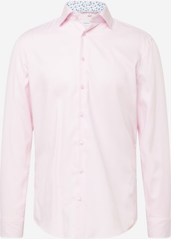rožinė SEIDENSTICKER Priglundantis modelis Dalykinio stiliaus marškiniai: priekis