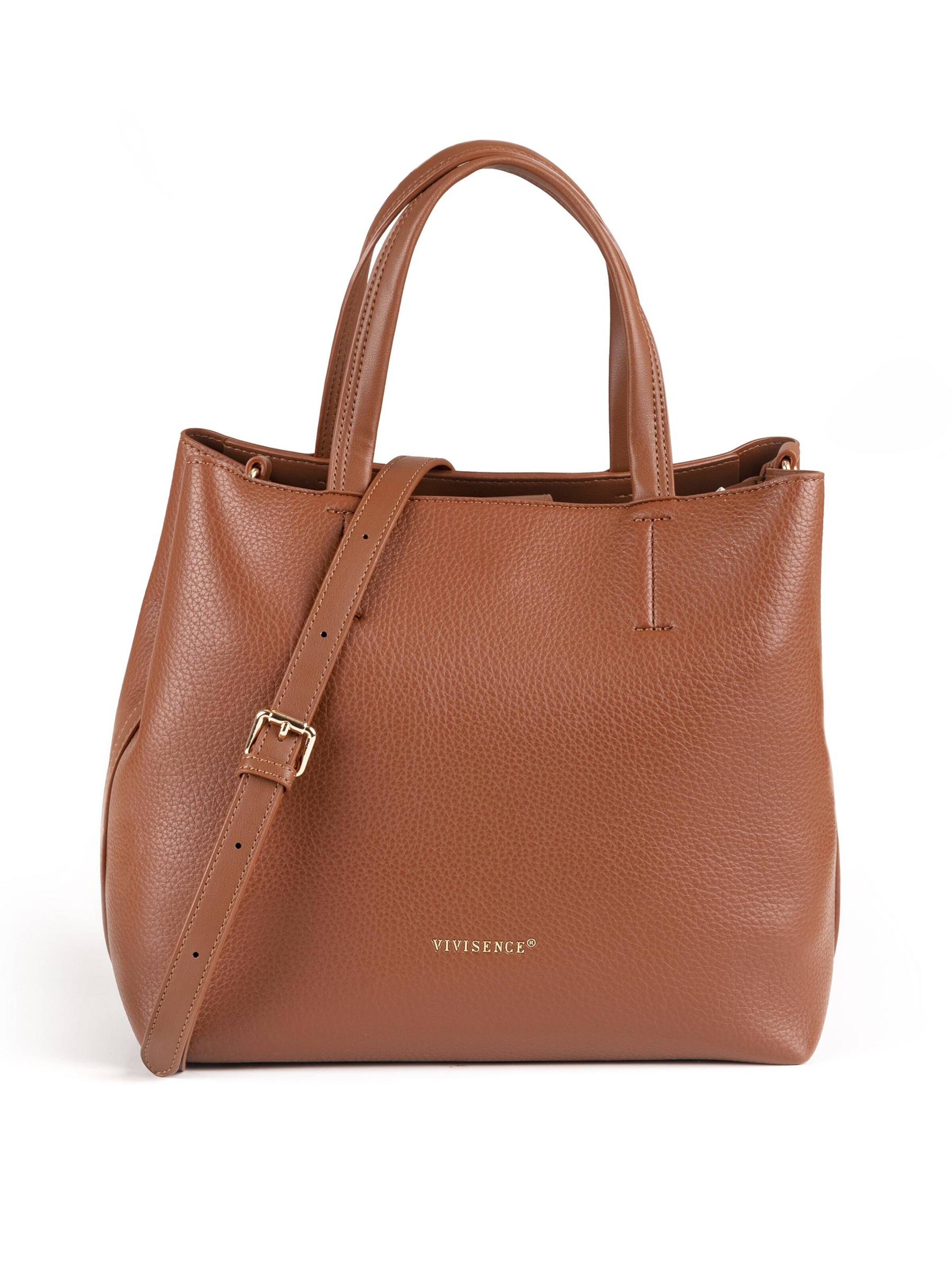Vivisence Handtas 'T0015' in Bruin: voorkant