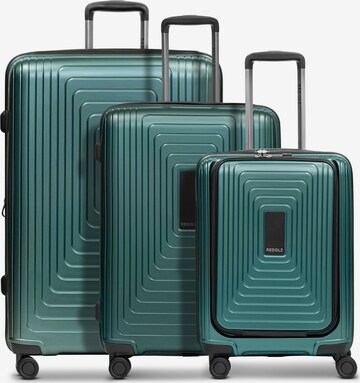 Redolz Suitcase Set 'Essentials' in Green: front