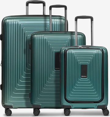 Set di valigie 'Essentials' di Redolz in verde: frontale