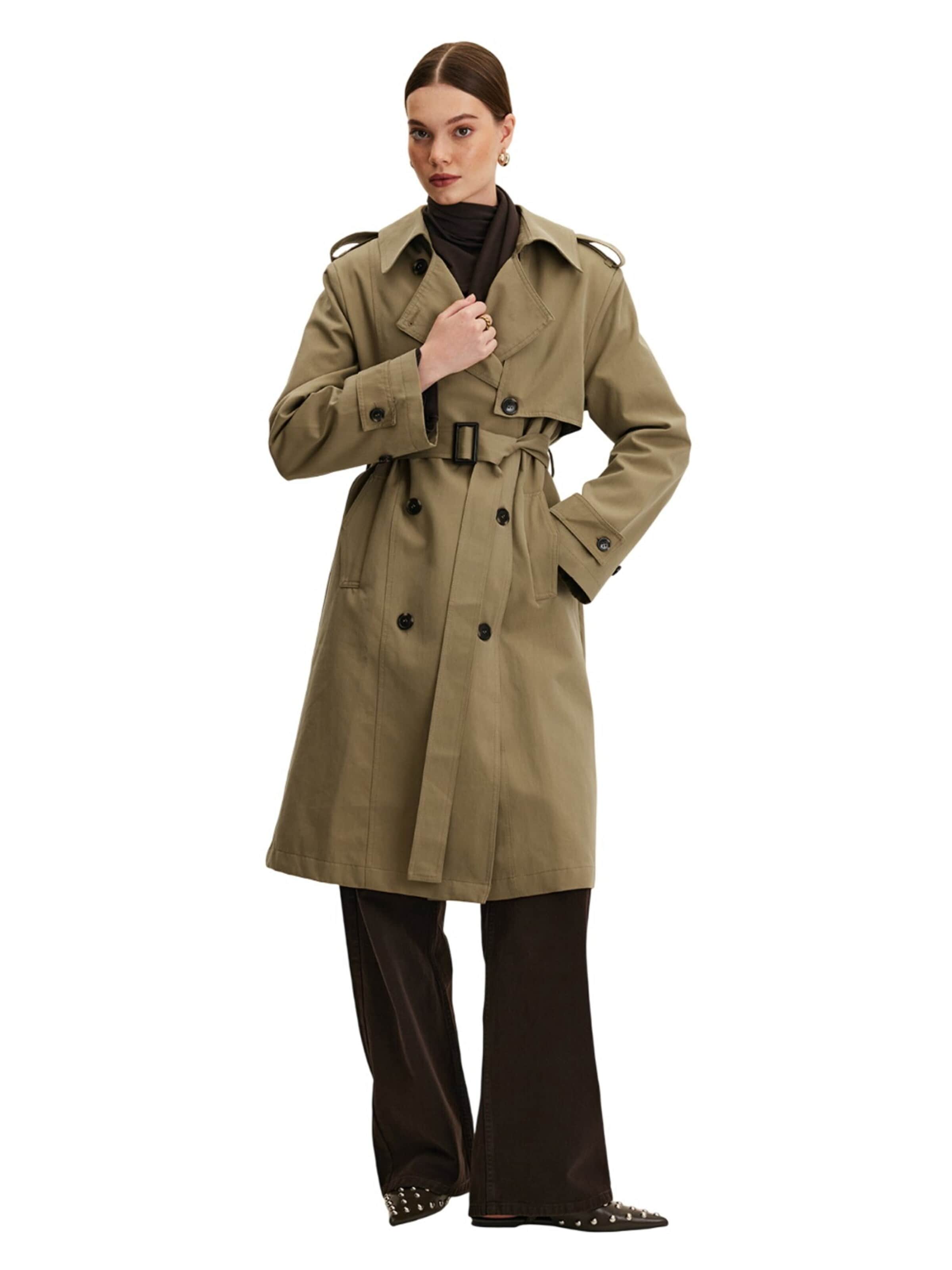 MANUKA Between-seasons coat in Green