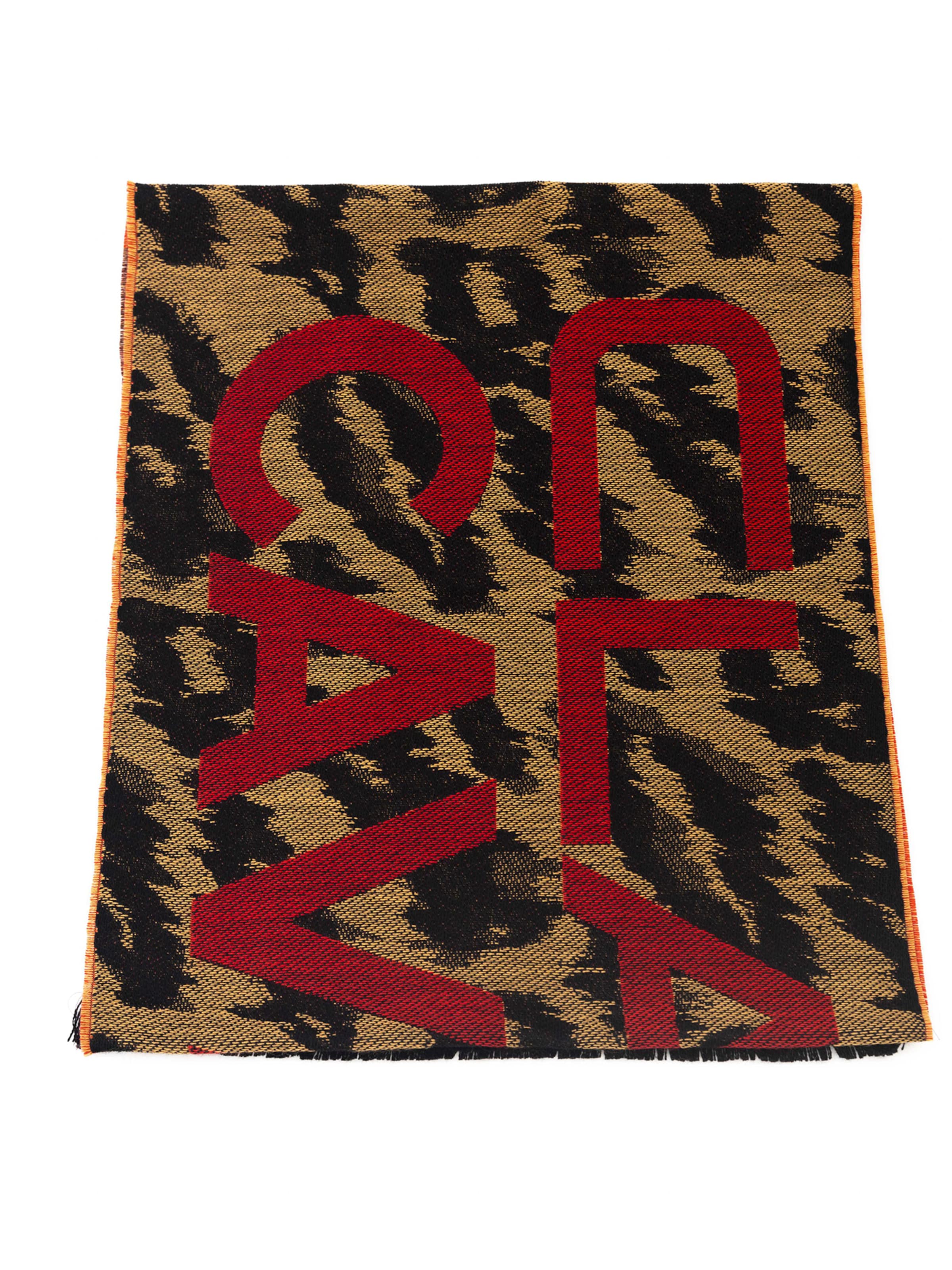Sciarpa 'Sciarpa Unisex in Vera Pelle CLASS CAVALLI - Fantasia Geometrica 180x36 cm' di Cavalli Class in marrone: frontale