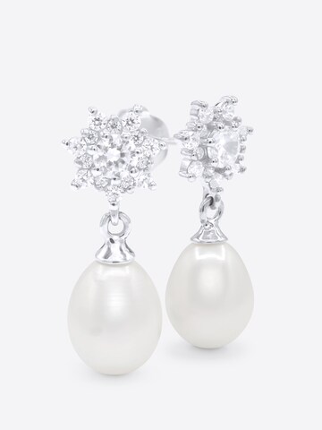 Boucles d'oreilles 'Saint Aygulf' Ateliers Saint Germain en blanc