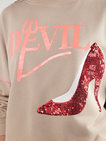 miss goodlife Sweatshirt 'Devil' i brun