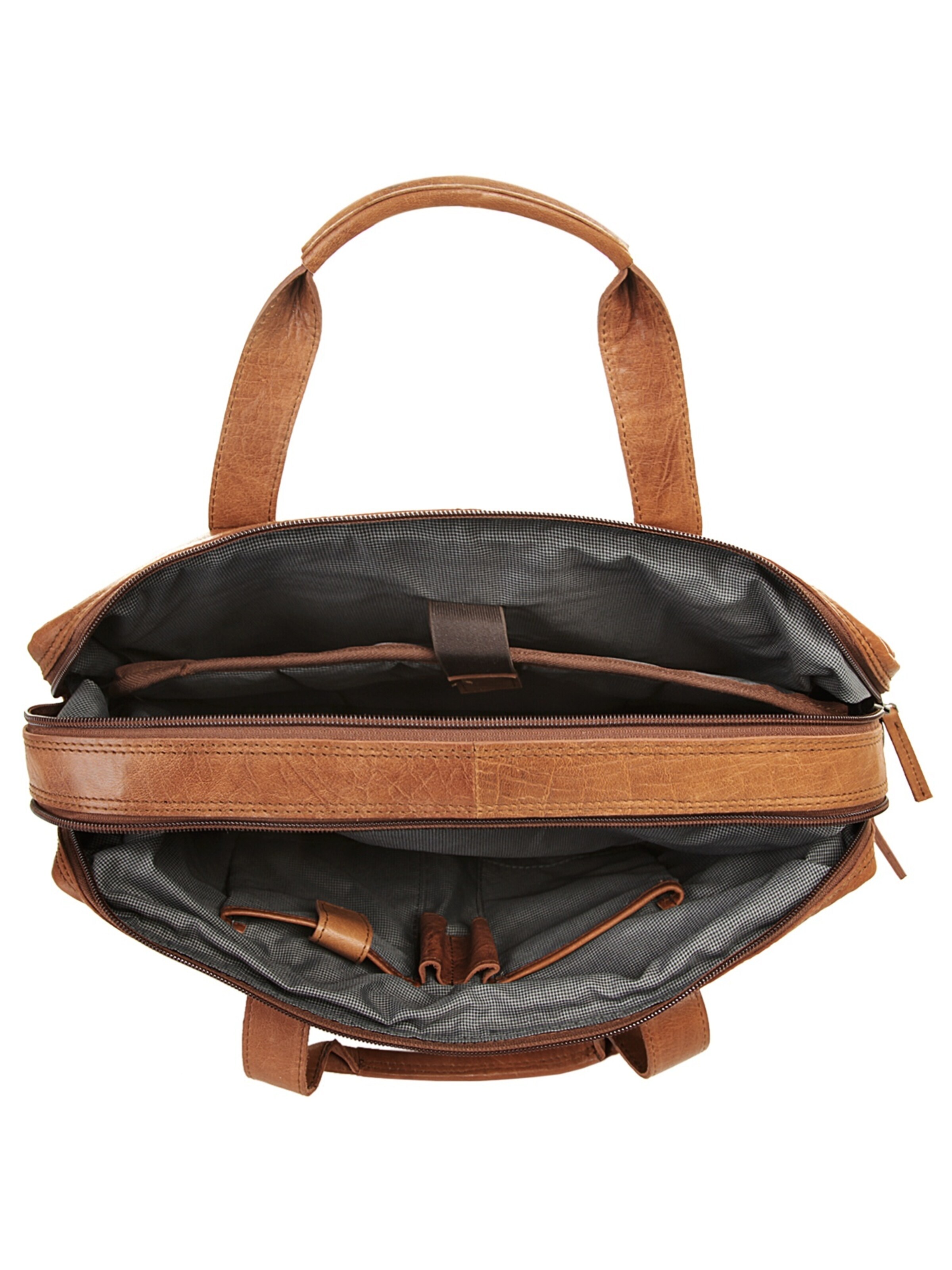 Spikes & Sparrow Briefcase in Brown