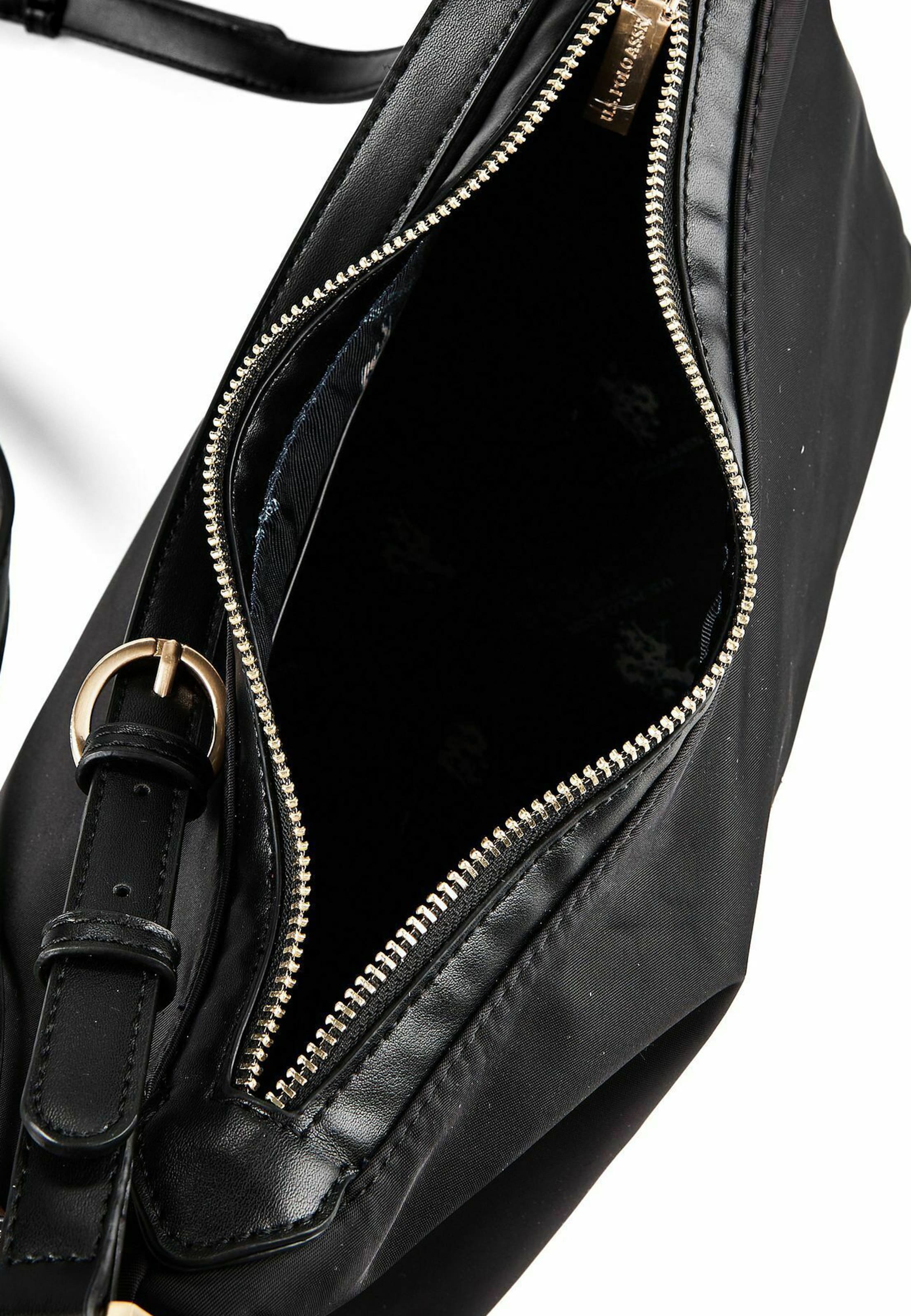 juoda U.S. POLO ASSN. Rankinė ant peties 'HOUSTON'