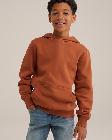 WE Fashion - Sudadera en marrón: frente