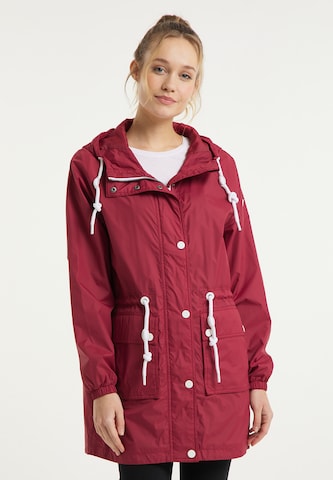 DreiMaster Maritim Between-Seasons Parka in Red: front