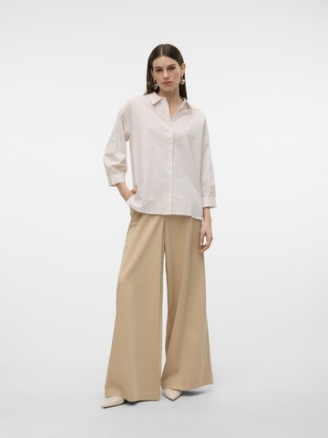 VERO MODA Bluse 'MOLLY' i beige