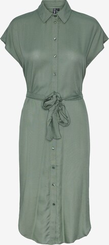 Robe-chemise 'NYA' PIECES en vert : devant