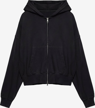 Pull&Bear Sweatjacka i svart: framsida