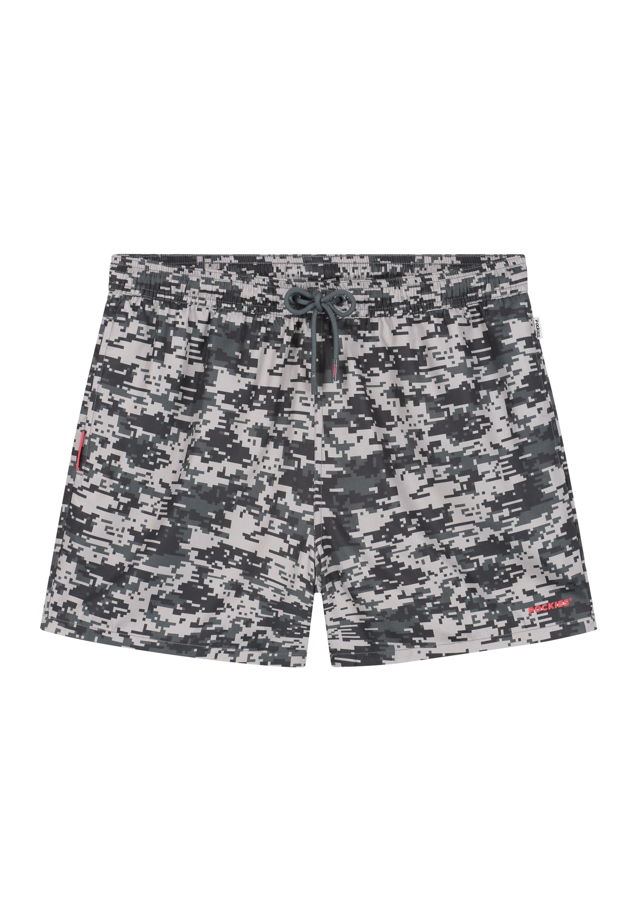 Pockies Zwemshorts 'Camo' in Grijs: voorkant