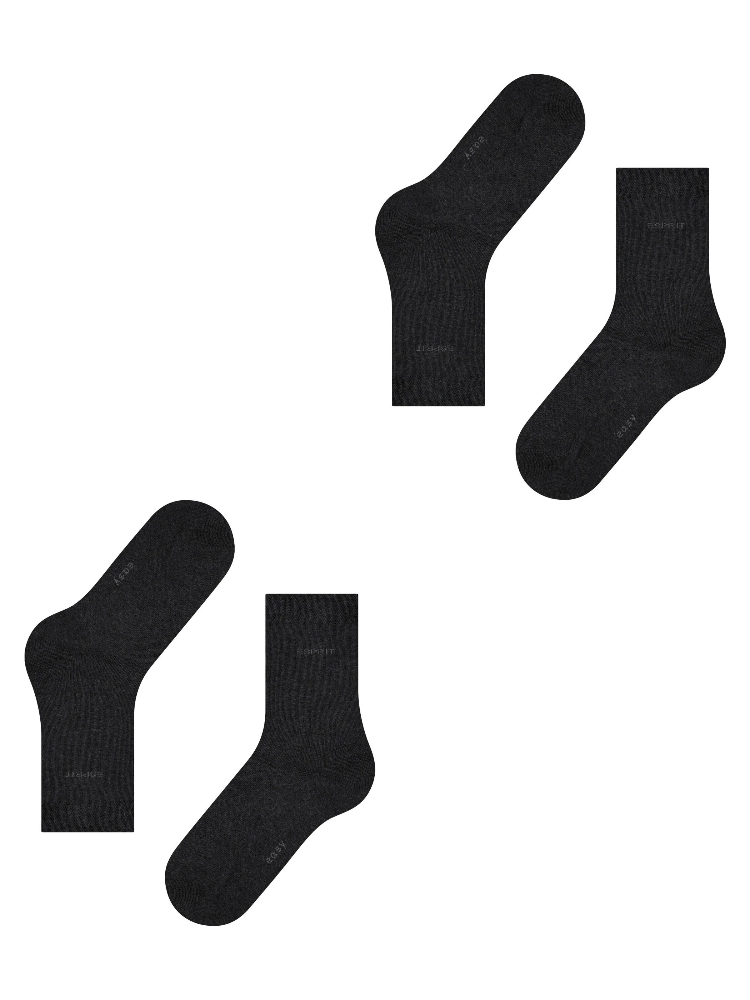 ESPRIT Socks 'Basic Easy 2-Pack' in Grey