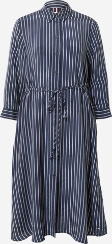 TOMMY HILFIGER Shirt Dress in Blue: front