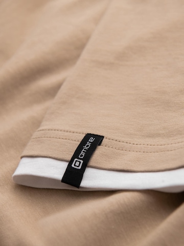Ombre T-Shirt in Beige