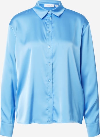 VILA Blouse 'CLAIR' in Blauw: voorkant