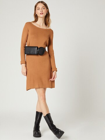 Guido Maria Kretschmer Women Knit dress 'Gesa' in Brown