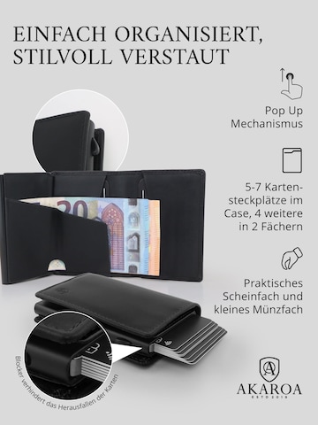 Akaroa Wallet 'Slim Wallet Pelle II' in Black