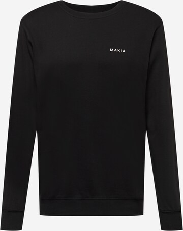 MAKIA Sweatshirt 'Trim' in Schwarz: front