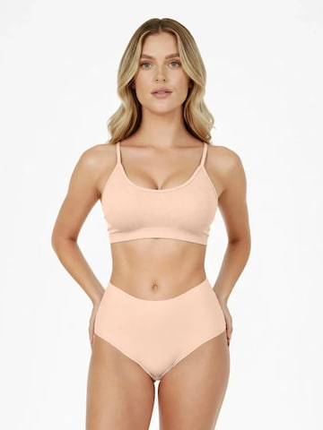 Shapetape Thong 'Naadloze High Waist String' in Beige: front