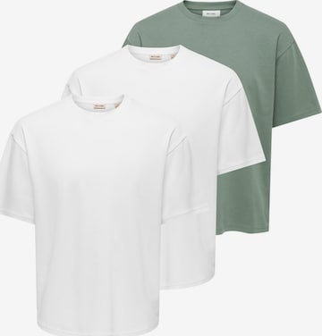 Only & Sons Shirt 'Caspian' in Weiß: Vorderseite