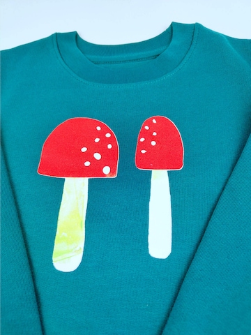 MelaDi Sweatshirt 'Pilze' in Grün