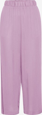 ICHI Wide leg Broek 'IHMARRAKECH' in Lila: voorkant