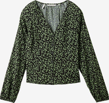 TOM TAILOR DENIM Blouse in Groen: voorkant